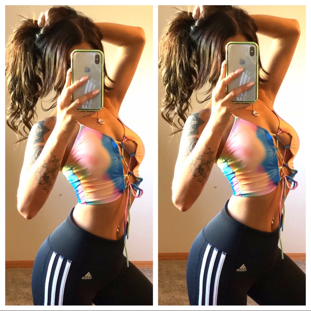 rave 🌈 halter 🍄 top 🦋 - Picture 2 of 5